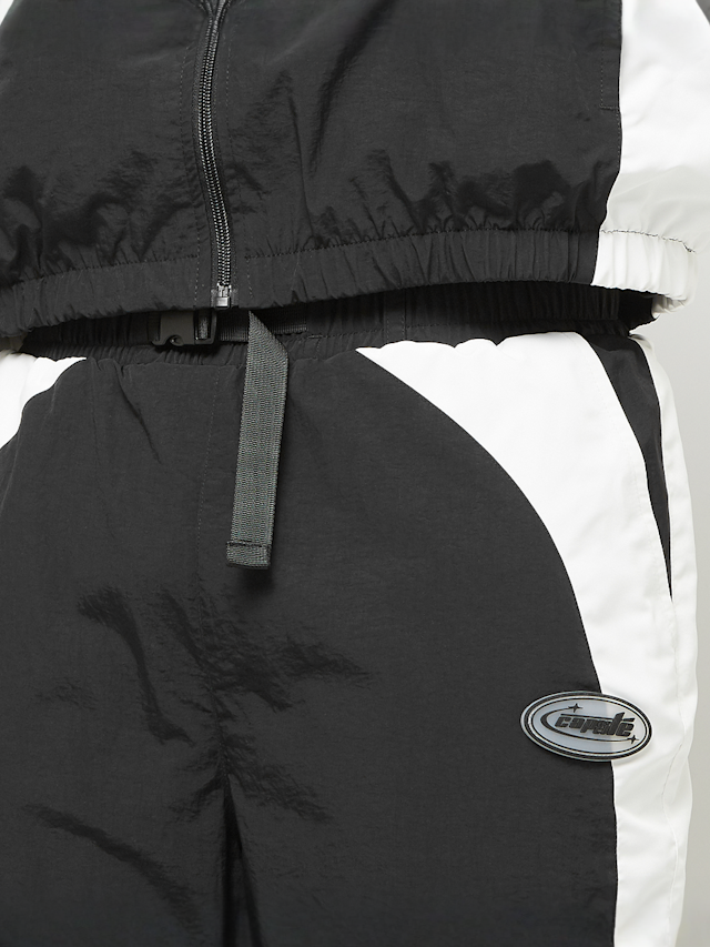 Capacité, Logo Rubber Badge Colorblocked Zip Off Track Pants, black, Image 5 of 8