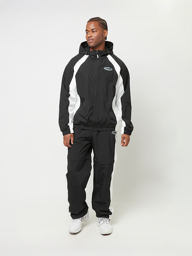 Capacité, Logo Rubber Badge Colorblocked Zip Off Track Pants, black, Image 8 of 8