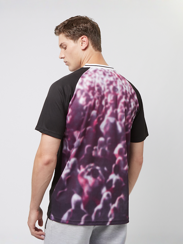 Capacité, Crowd Photoprint V Neck Tricot, purple, Image 2 of 4