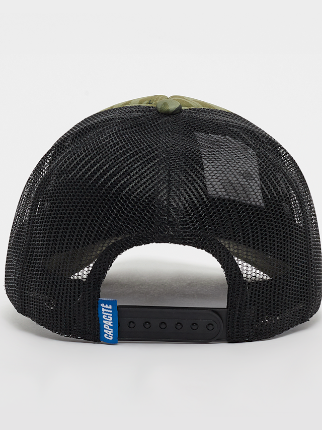 Capacité, Logo Rubber Badge Camo Trucker Cap, green, Image 2 of 4