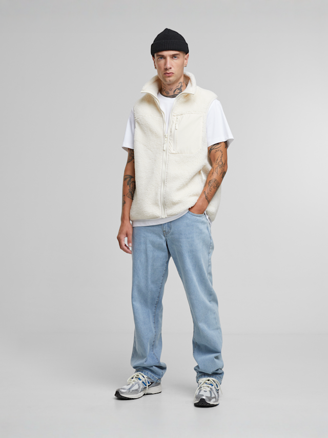 Urban Classics, Sherpa Vest black, wit, Afbeelding 3 van 3