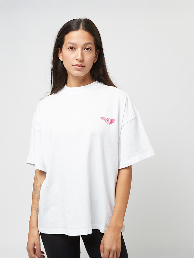 Pegador, Mei Heavy Oversized Tee, wit, Afbeelding 1 van 4