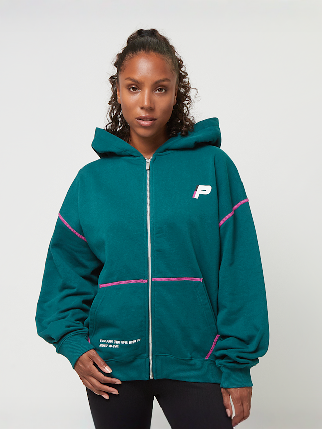 Pegador, Jenna Oversized Sweat Jacket, groen, Afbeelding 1 van 6