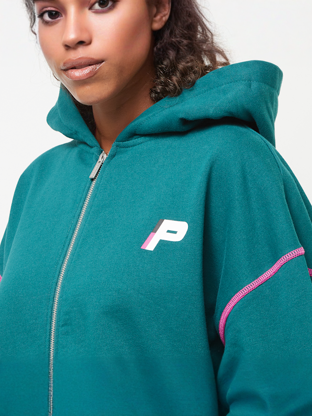 Pegador, Jenna Oversized Sweat Jacket, groen, Afbeelding 3 van 6