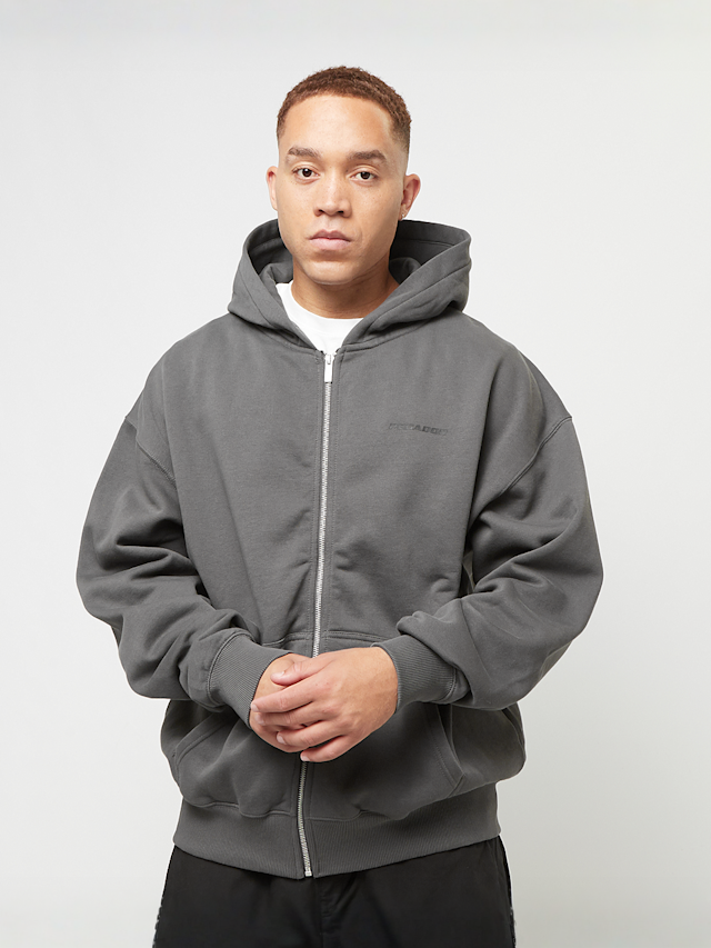 Pegador, Colne Logo Oversized Sweat Jacket, grijs, Afbeelding 2 van 5