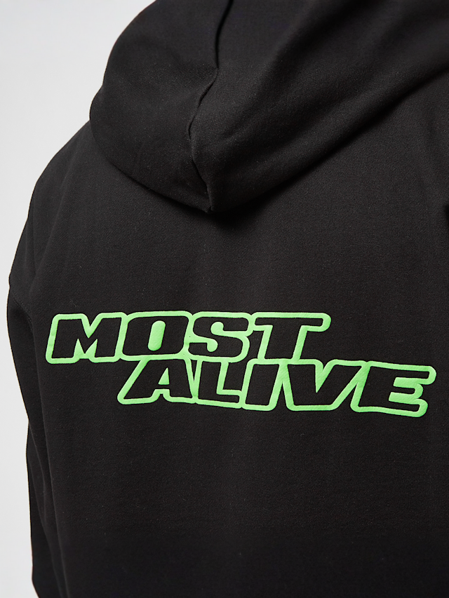 Pegador, Bowin Oversized Sweat Jacket, zwart, Afbeelding 4 van 5