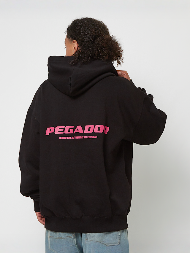 Pegador, Colne Logo Oversized Hoodie, black, Image 1 of 5