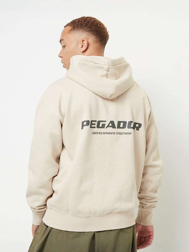 Pegador, Colne Logo Oversized Hoodie, beige, Image 1 of 5