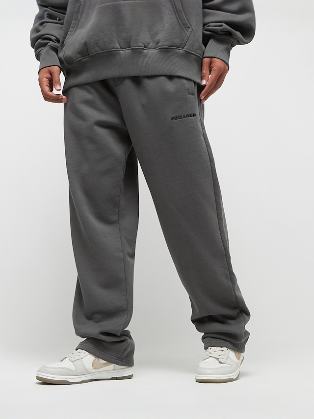 Pegador, Logo Wide Sweat Pants, szary, Obraz 1 z 4