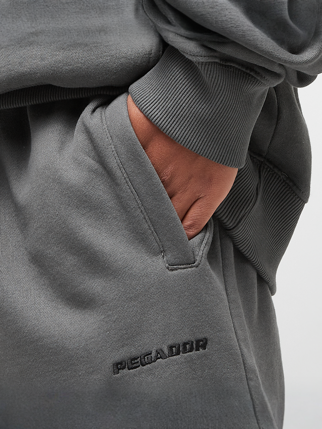 Pegador, Logo Wide Sweat Pants, grey, Image 3 of 4