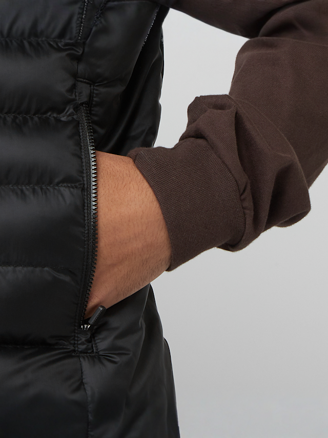 Lacoste, Sleveless Quilted Vest, black, Image 4 of 6