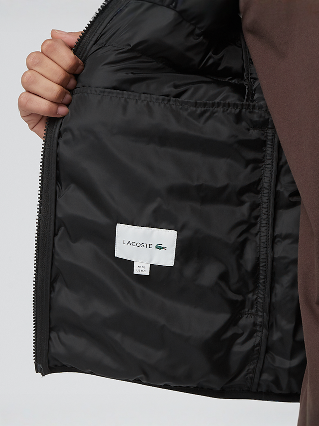 Lacoste, Sleveless Quilted Vest, black, Image 5 of 6