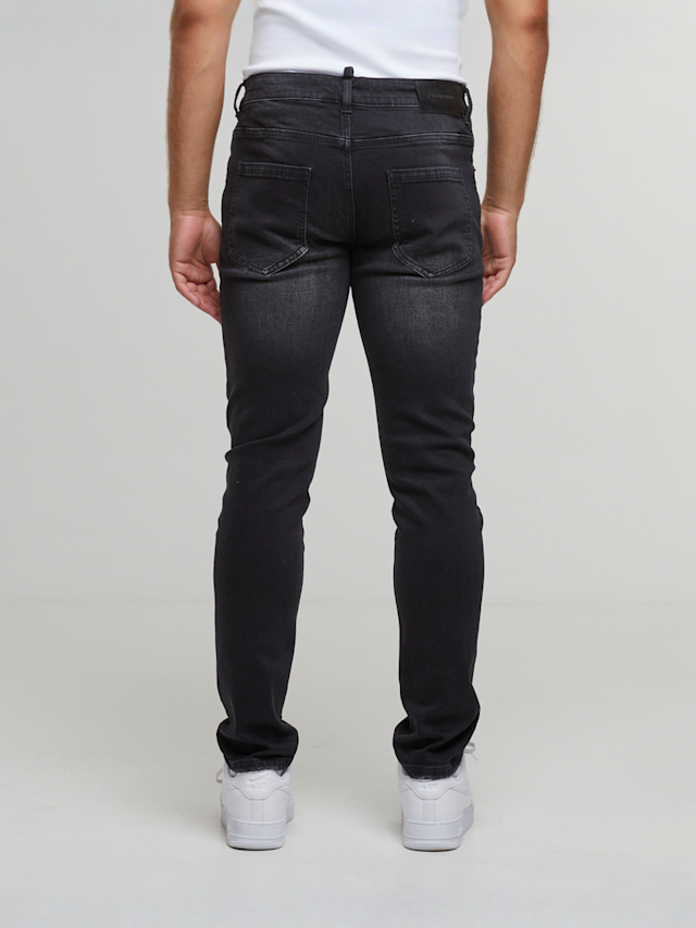 2Y STUDIOS, Leonardo Ripped Slim Fit Jeans, black, Image 2 of 5