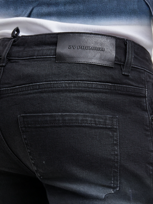 2Y STUDIOS, Leonardo Ripped Slim Fit Jeans, black, Image 4 of 5