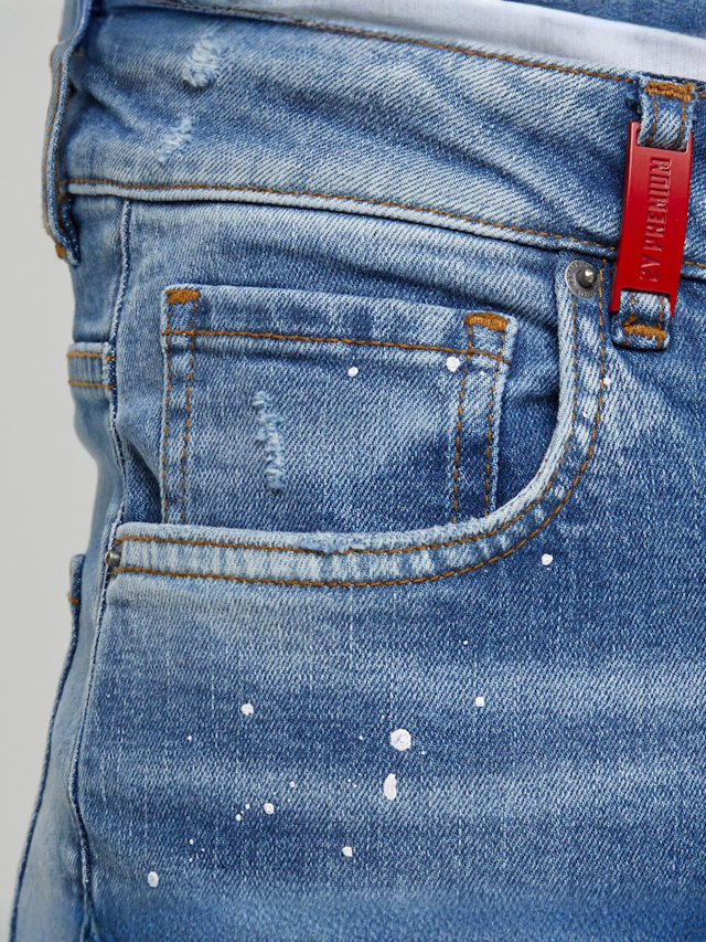 2Y STUDIOS, VICTOR RIPPED SLIM FIT JEANS Ice Blue, blue, Image 3 of 5