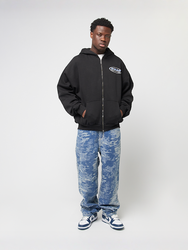 Karl Kani, Woven Signature Chrome Zip Hoodie, black, Image 5 of 5