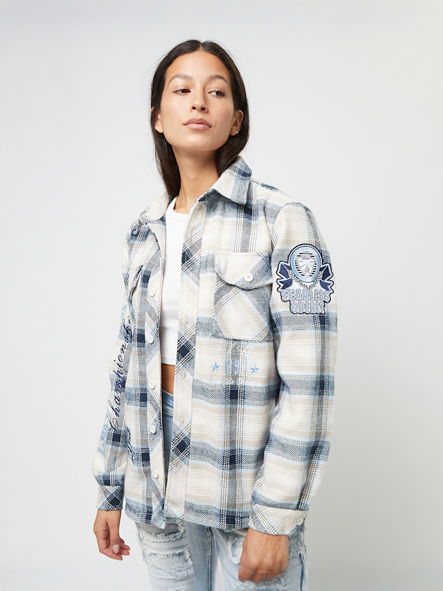 Smoke Rise, Oversized Plaid Shirt, niebieski, Obraz 1 z 5