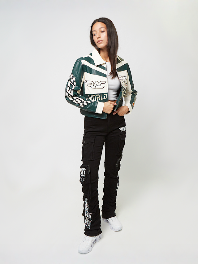 Smoke Rise, Collared Racing Jacket, green, Image 5 of 5