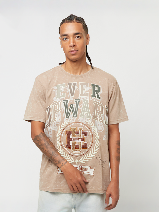 Smoke Rise, Varsity Short Sleeve Tee, beige, Image 1 of 5