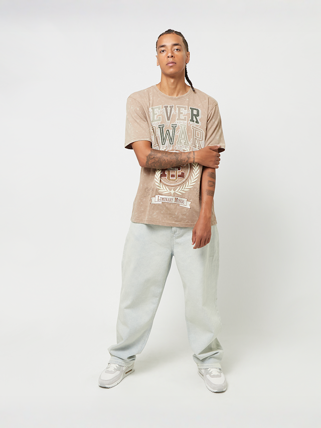 Smoke Rise, Varsity Short Sleeve Tee, beige, Image 5 of 5