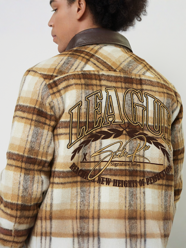 Smoke Rise, Quilted Lining Shacket, beige, Image 5 of 6