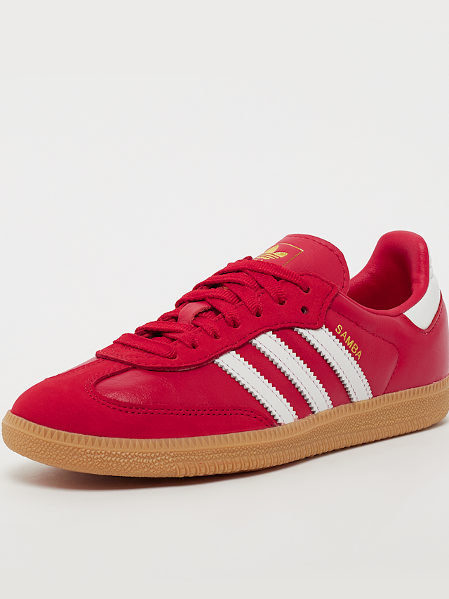 adidas Originals, Sneakersy Samba OG W, czerwony, Obraz 2 z 5