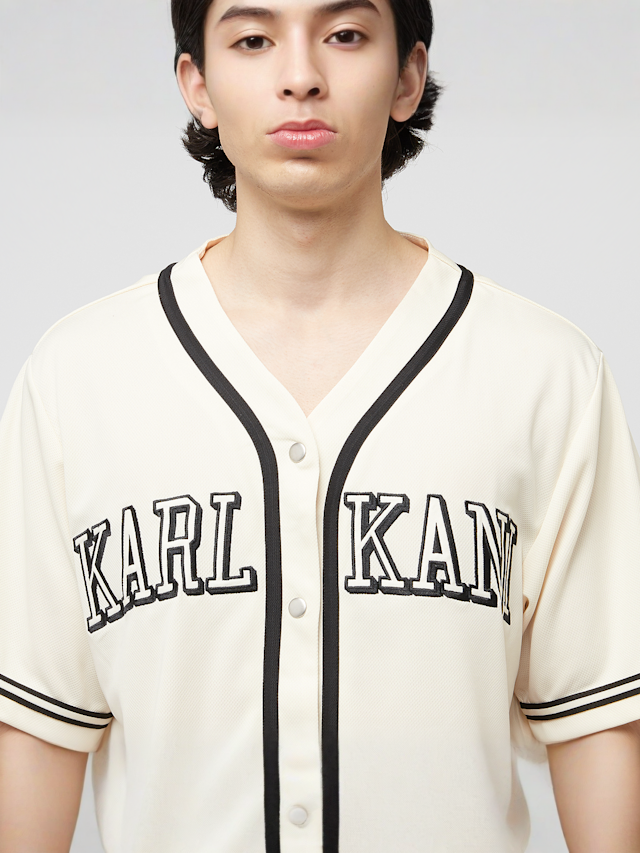 Karl Kani, College Baseballshirt, beige, Image 3 of 4