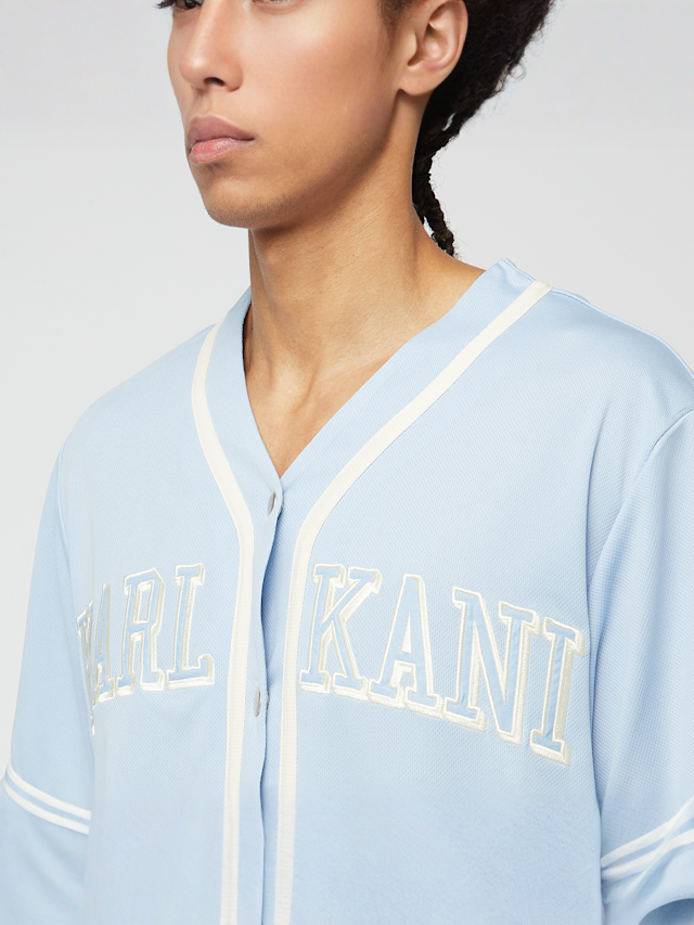 Karl Kani, College Baseballshirt, blauw, Afbeelding 3 van 4