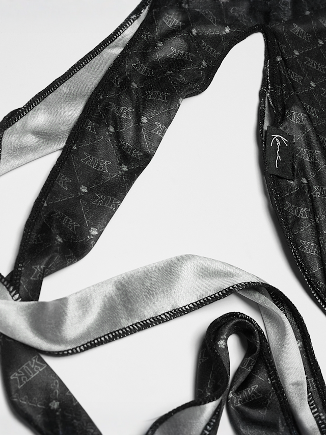 Karl Kani, Monogram All Over Print Durag, black, Image 2 of 3