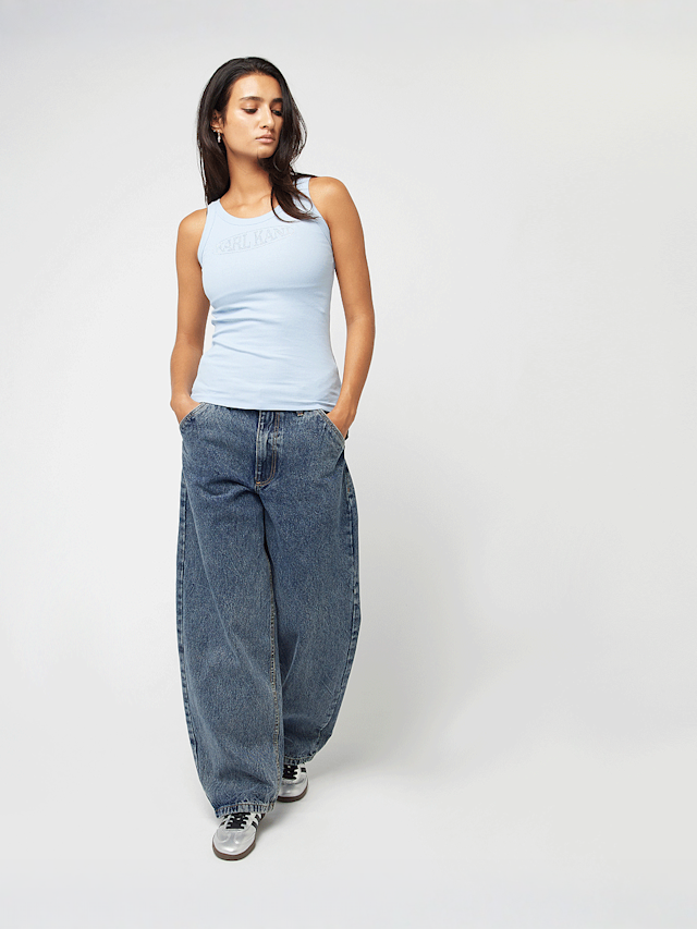 Karl Kani, Woven Signature Rhinestone Rib Tank, blauw, Afbeelding 4 van 4