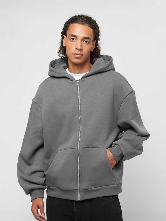 Urban Classics, Fluffy Zip Hoody, grey, Image 1 of 4