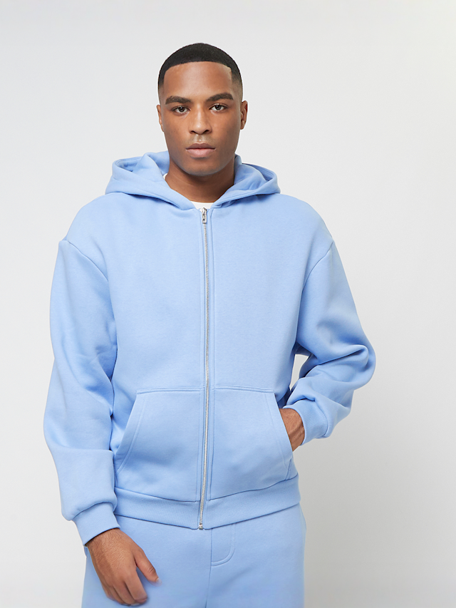 Urban Classics, Fluffy Zip Hoody, blue, Image 1 of 4