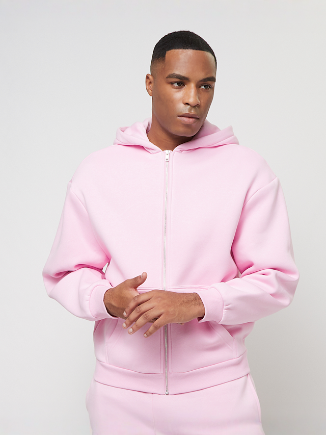 Urban Classics, Fluffy Zip Hoody, light pink, Image 1 of 4