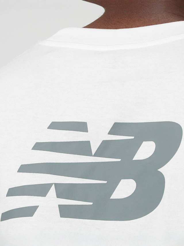 New Balance, Relaxed Logo T-Shirt, wit, Afbeelding 4 van 5