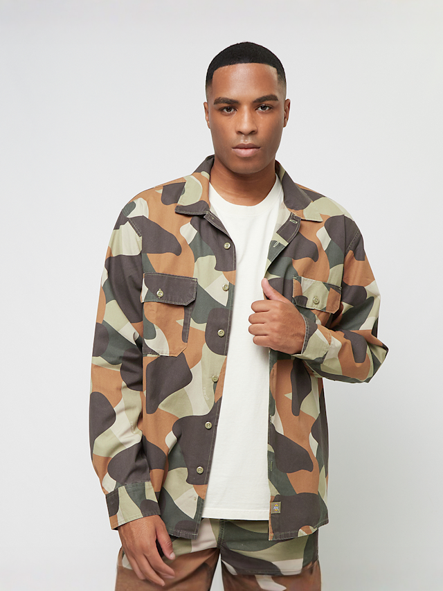 Dickies, Camo Canvas Work Shirt, camouflage, Image 1 of 5