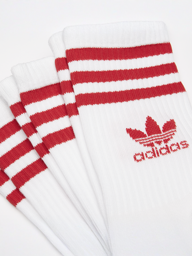 adidas Originals, Crew Sock 3 Stripes, wit, Afbeelding 2 van 2