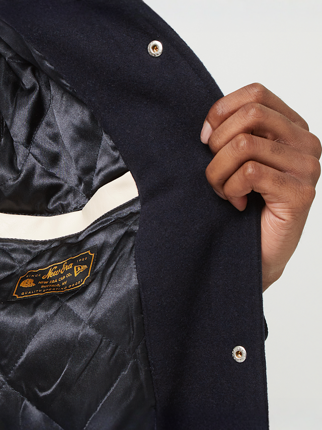 New Era, New York Yankees MLB Patch Navy Varsity Jacket, blue, Image 5 of 6