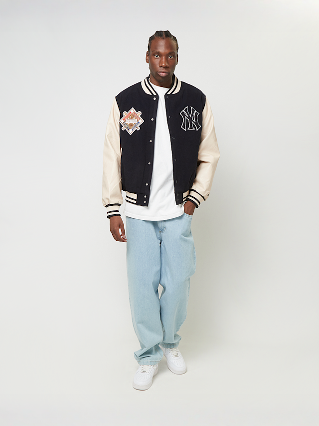 New Era, New York Yankees MLB Patch Navy Varsity Jacket, blue, Image 6 of 6