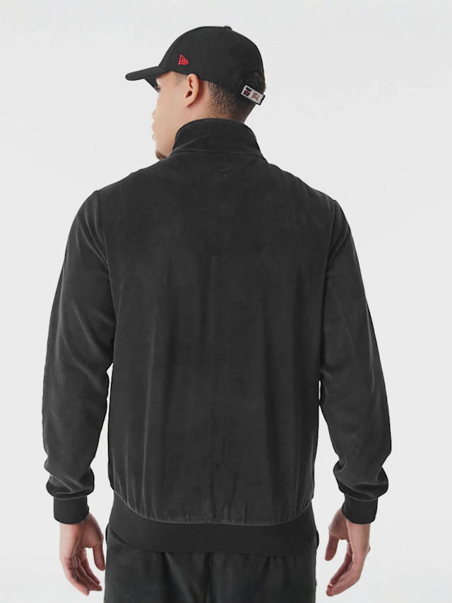 New Era, Chicago Bulls NBA Lifestyle Velours Trackjacket, black, Image 2 of 5