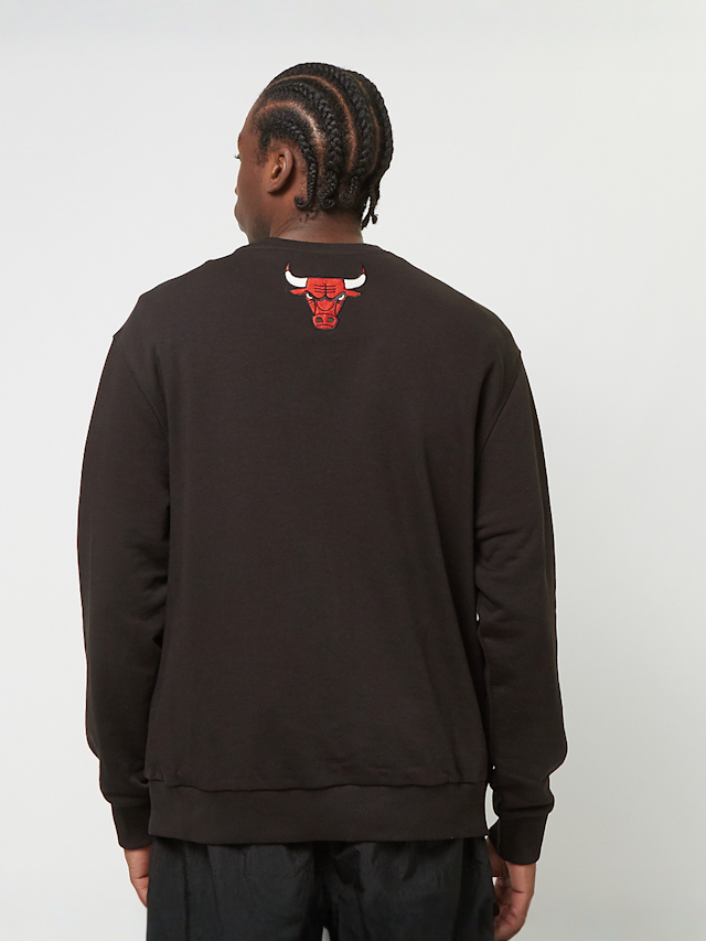 New Era, Chicago Bulls NBA Lifestyle Oversized Crewneck Sweatshirt, black, Image 2 of 5