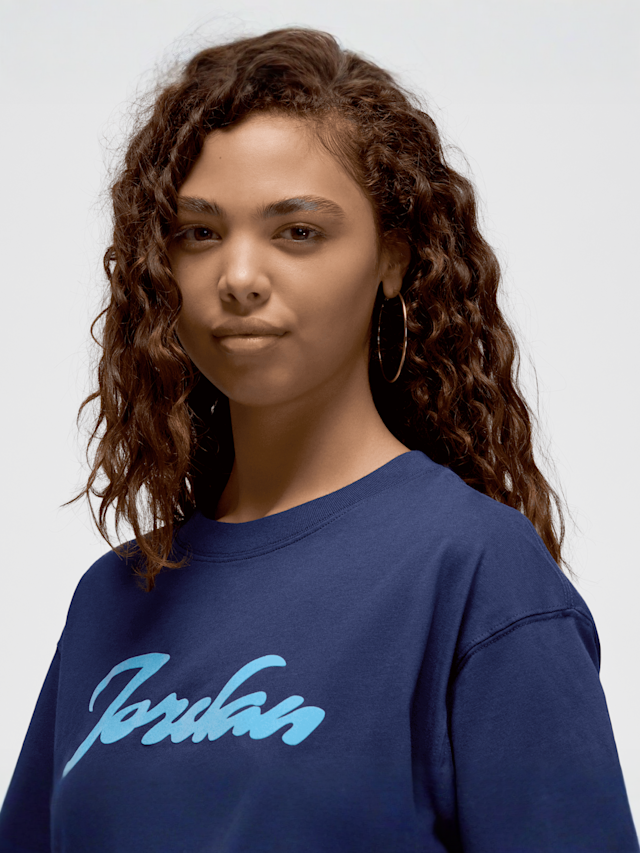 Jordan, Flocked Holiday T-Shirt, blauw, Afbeelding 3 van 5