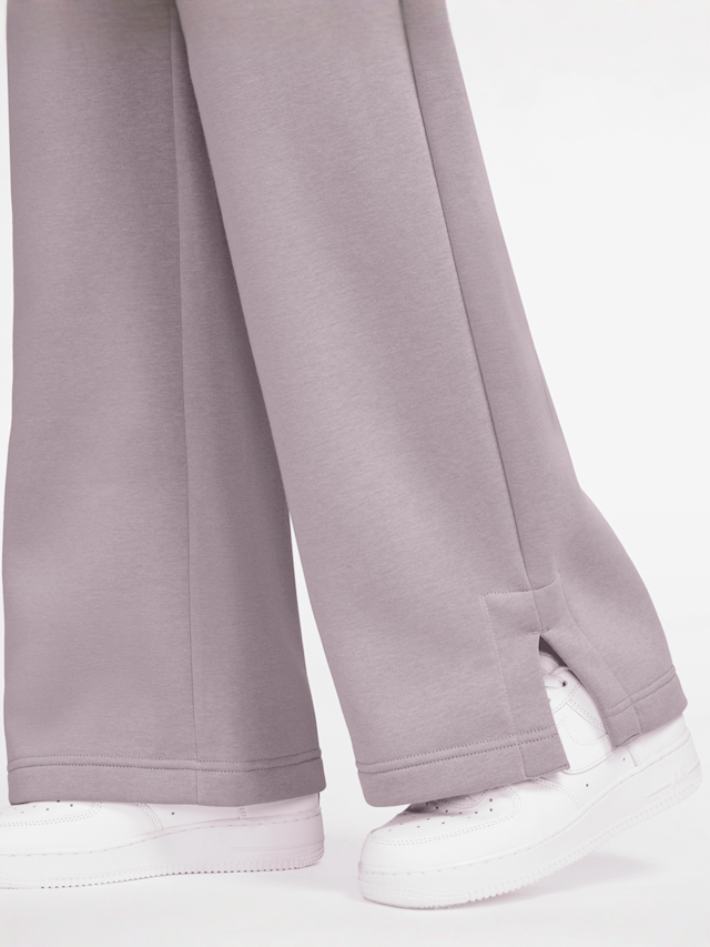 Nike, Sportswear Phoenix Fleece High-Rise Logo Wide Pants, purple, Image 3 of 3