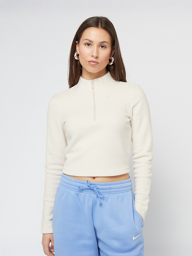 Nike  , Sportswear Phoenix Plush Half Zip Long Sleeve Top, beige, Image 1 of 4