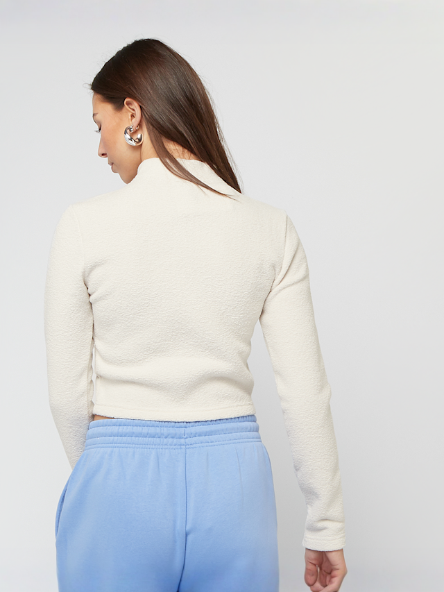 Nike  , Sportswear Phoenix Plush Half Zip Long Sleeve Top, beige, Image 2 of 4
