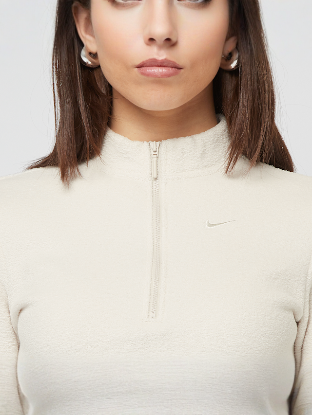 Nike  , Sportswear Phoenix Plush Half Zip Long Sleeve Top, beige, Image 3 of 4