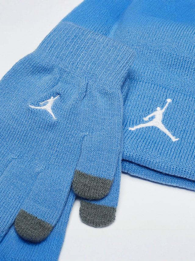 Nike, Jan Jordan Essentials Beanie Set (2 Piece), blue, Image 3 of 3
