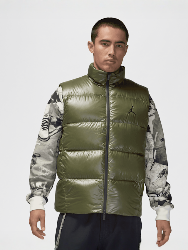 Jordan, Flight Down Vest, green, Image 1 of 8