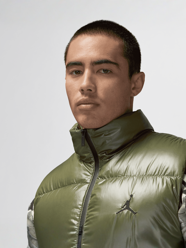 Jordan, Flight Down Vest, green, Image 3 of 8