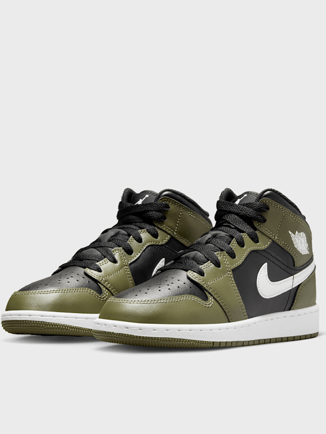 Jordan, Air Jordan 1 Mid (GS), green, Image 4 of 8