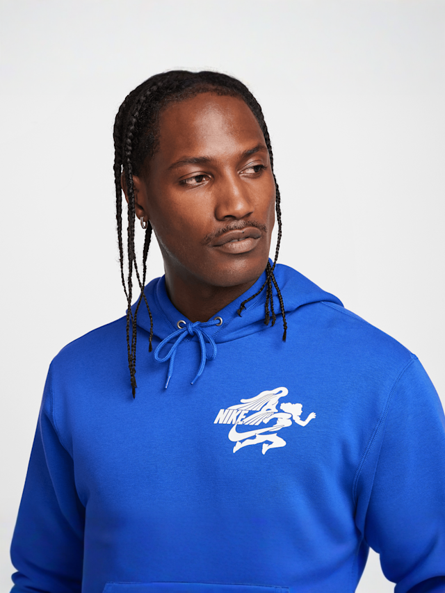 Nike, Sportswear Club Hoodie, blue, Image 3 of 7